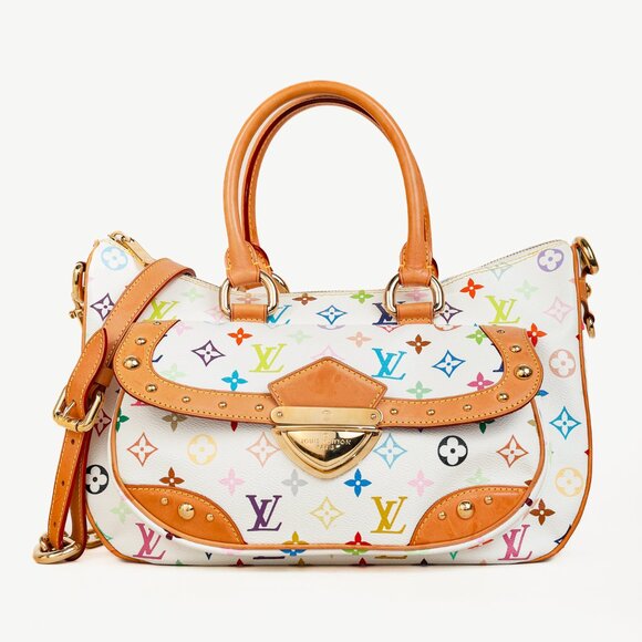 Louis Vuitton x Takashi Murakami Rita White Multicolore Monogram Shoulder Bag - Picture 1 of 15